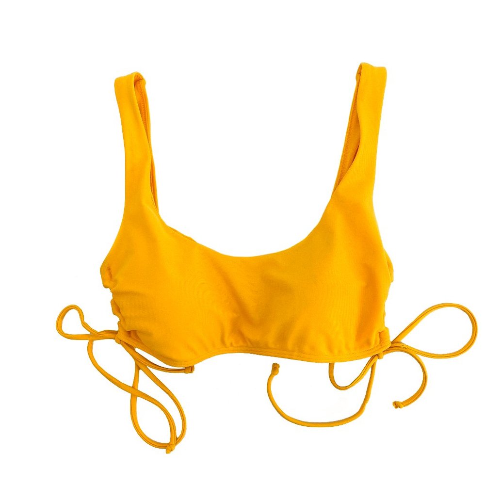 HOLLISTER Swim Be the Sunshine Side Tie Lined Swim Top